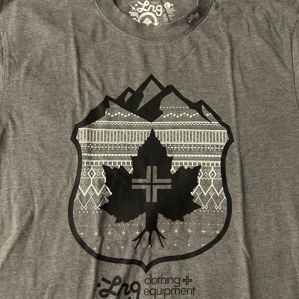 LRG Men's Grey Graphic T-Shirt